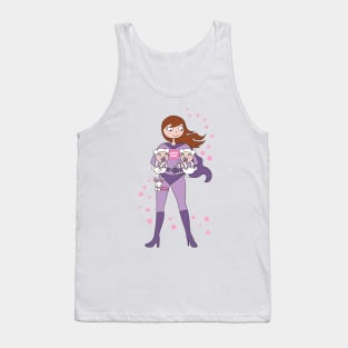 Supermom twins - brown hair Tank Top